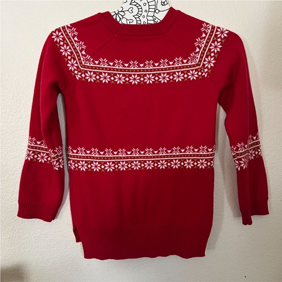 Disney Store Minnie Mouse Christmas Holiday Red Sweater Size 5/6 - Picture 7 of 15